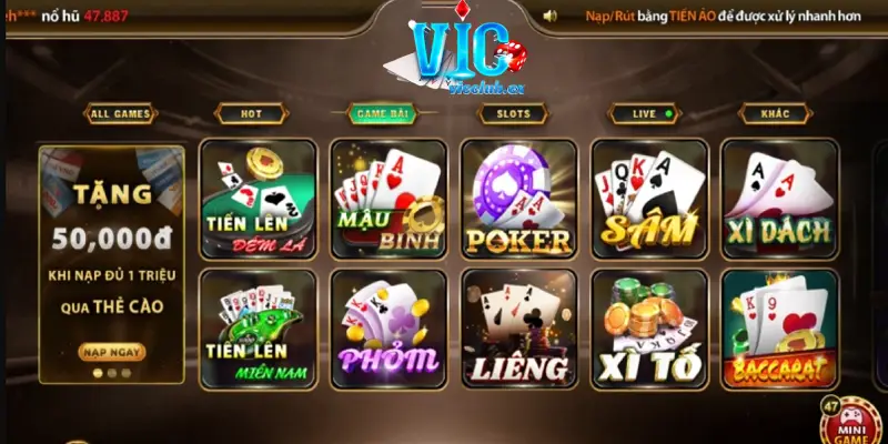 Sảnh game bài đổi thưởng VICCLUB có tính công bằng, minh bạch cao