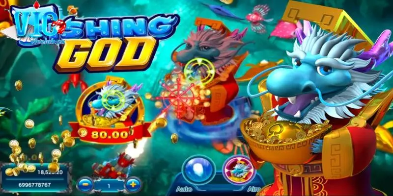 Fishing God một trong những tựa game rất được ưa thích tại Vicclub