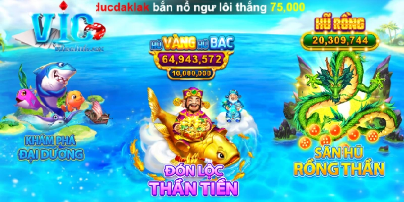 Bắn cá đổi thưởng uy tín tại cổng game Vic Club