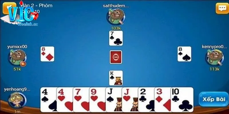 Quy trình tham gia vào một ván bài vô cùng đơn giản